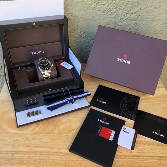 Tudor Black Bay 79500 Stainless Steel 36 Black Dial Automatic Wristwatch Box Papers Circa 2016 - Hashtag Watch Company