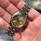 Rolex Datejust 69173 Ladies Two Tone Champagne Stick Dial Steel 18K Gold Jubilee Wristwatch Box & Papers - Hashtag Watch Company