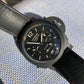 Panerai Luminor PAM 317 Monopulsante 1950 8 Days Chronograph GMT Wristwatch Box Papers - Hashtag Watch Company