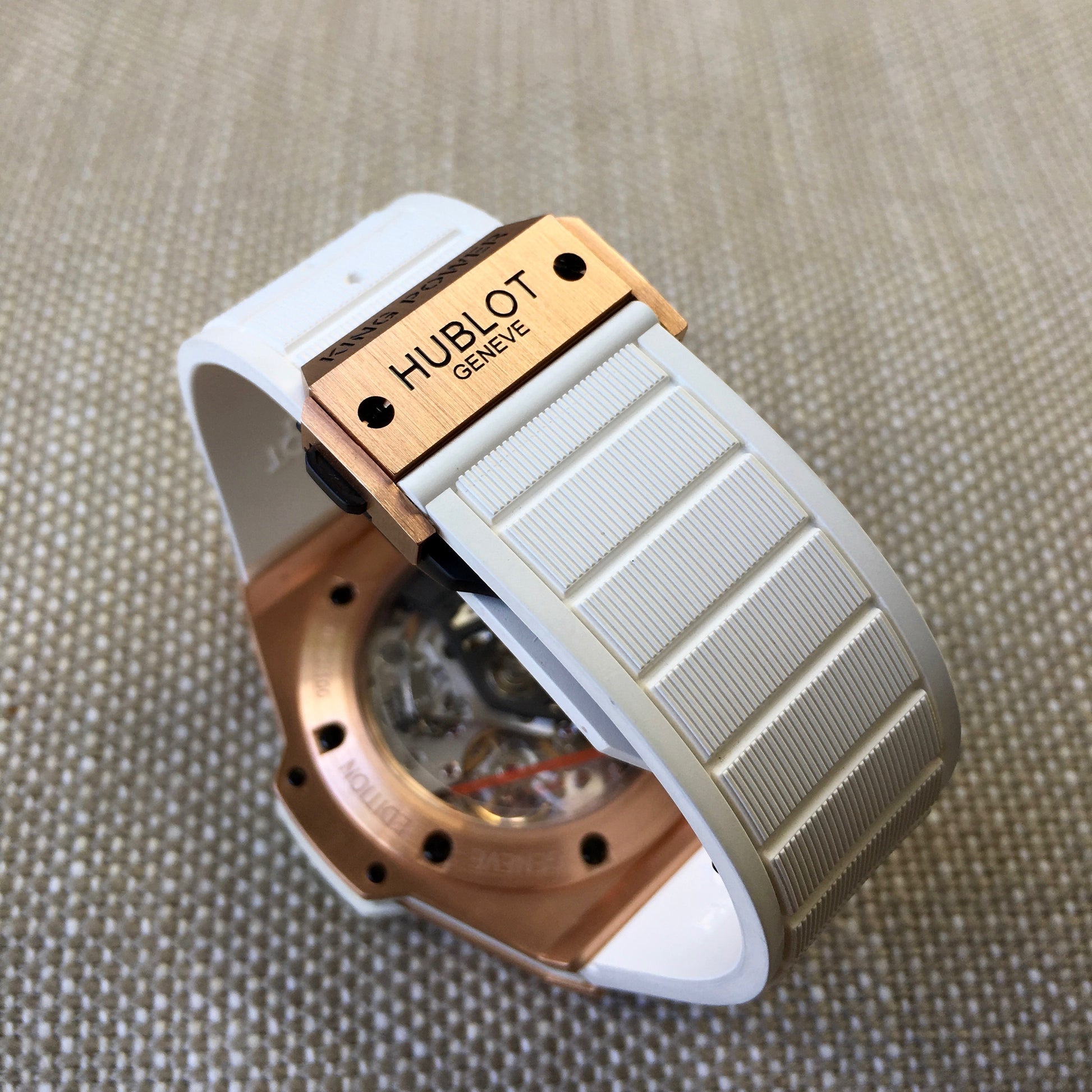Hublot King Power Foudroyante 715.OE.2118.RW 18K Rose Gold Chronograph Watch - Hashtag Watch Company