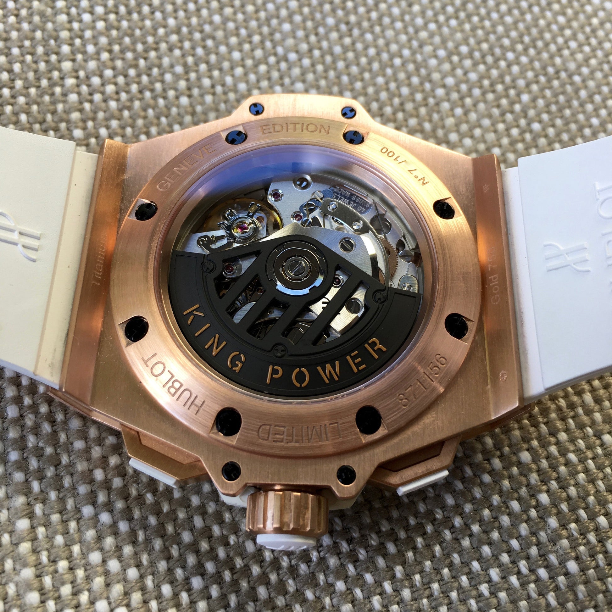 Hublot King Power Foudroyante 715.OE.2118.RW 18K Rose Gold Chronograph Watch - Hashtag Watch Company