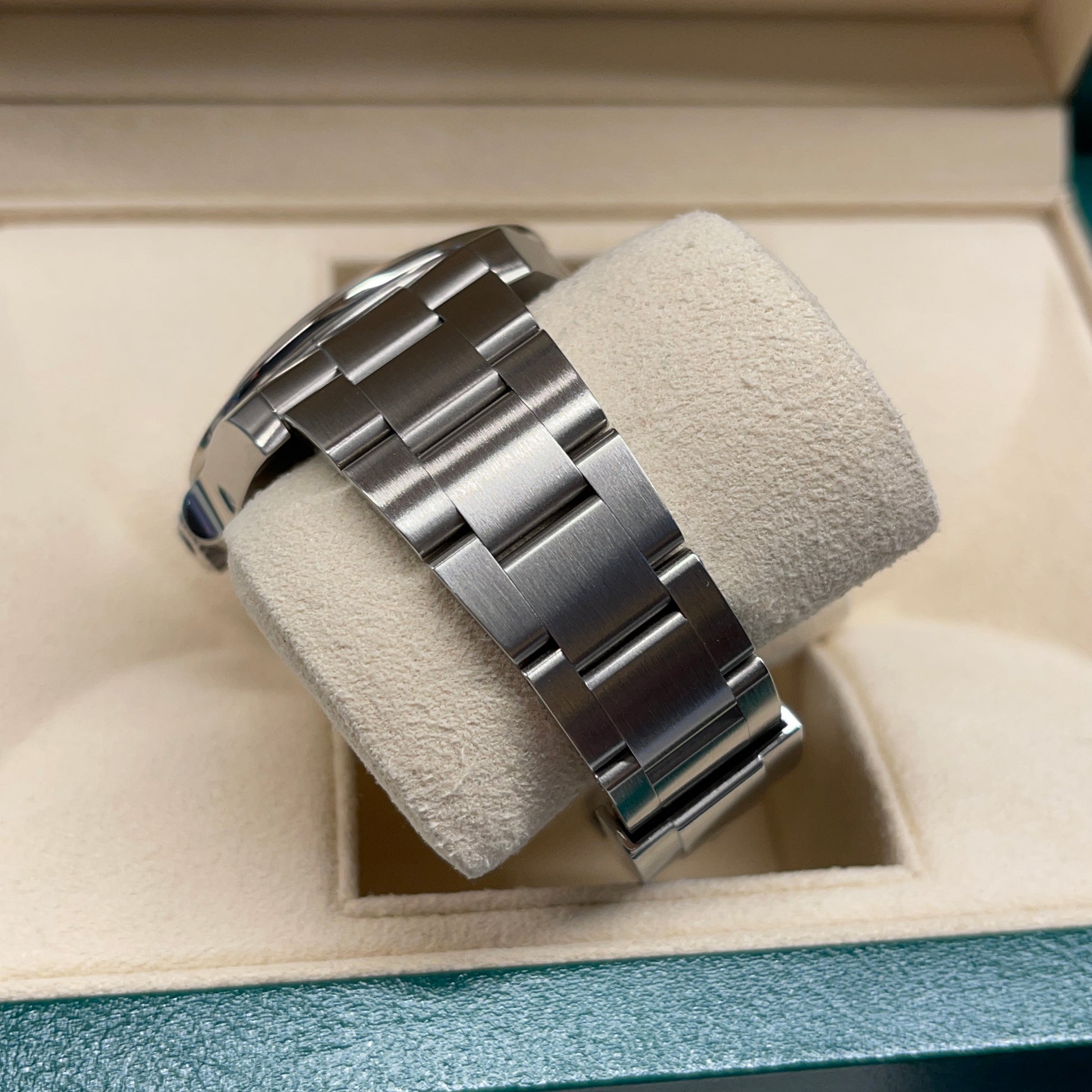 2014 Rolex Explorer II 216570 Stainless Steel GMT Oyster Black Wristwatch Box Papers - Hashtag Watch Company