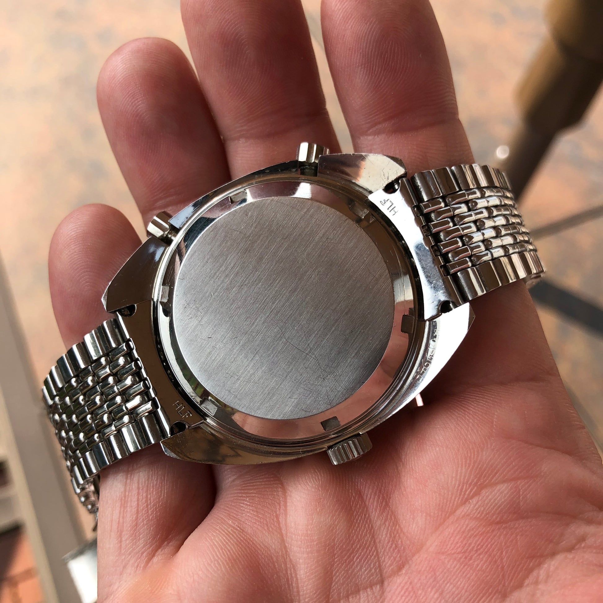 1972 Vintage Heuer Autavia 1163 Viceroy Steel Chronograph Cal. 12 Automatic Wristwatch - Hashtag Watch Company