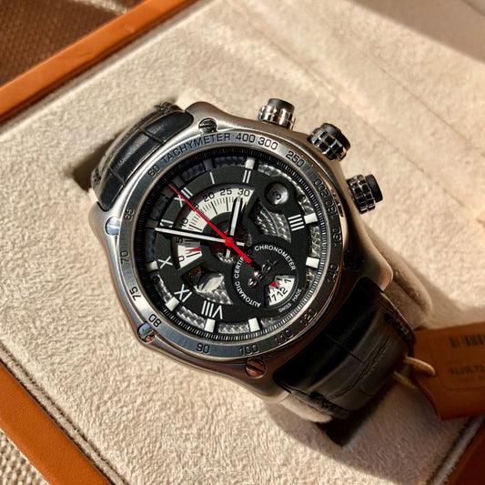 Ebel Tekton 1911 Caliber 139 Stainless Steel 45mm Chronograph Automatic Wristwatch Box & Papers - Hashtag Watch Company