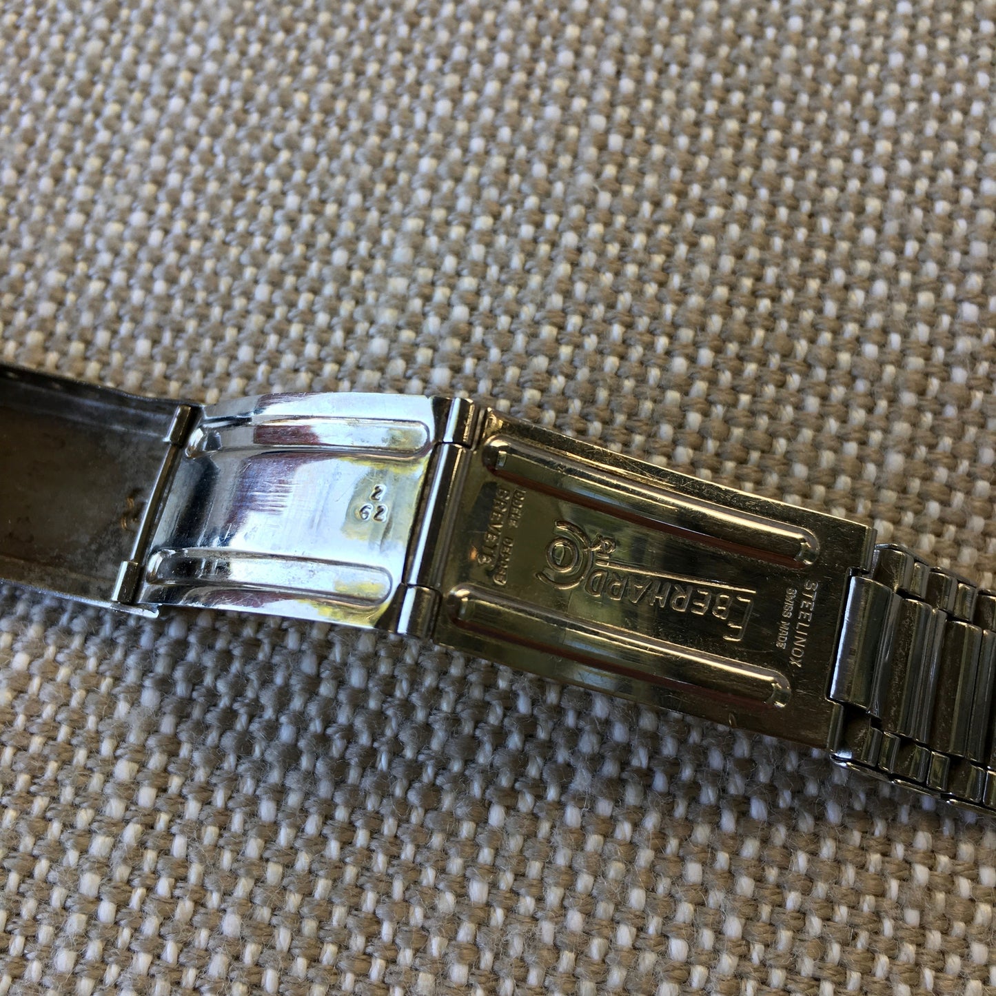 Vintage Eberhard & Co. Contograf Steel Chronograph Gilt Roulette Date Wristwatch - Hashtag Watch Company