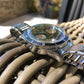 Vintage Eberhard & Co. Contograf Steel Chronograph Gilt Roulette Date Wristwatch - Hashtag Watch Company