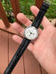 Vintage LeCoultre Stainless Steel Valjoux 72 Chronograph 35mm Triple Register Wristwatch - Hashtag Watch Company