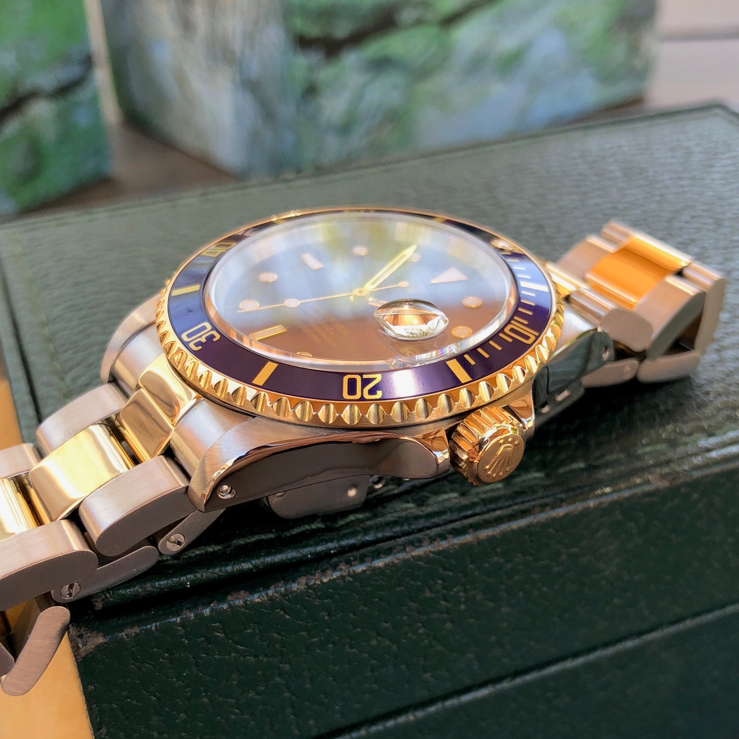 Rolex Submariner 16613 Two Tone Blue Steel 18K Gold Wristwatch Circa 1993 Box & Papers - Hashtag Watch Company