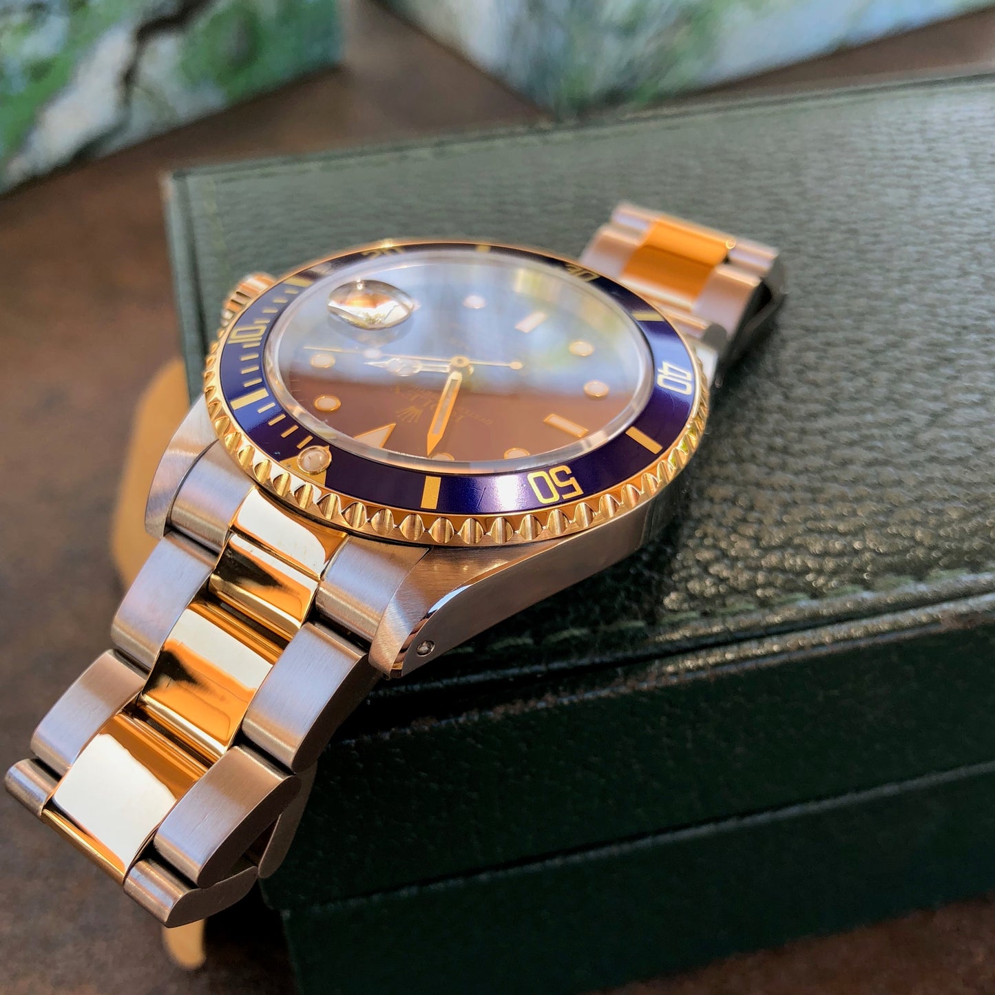 Rolex Submariner 16613 Two Tone Blue Steel 18K Gold Wristwatch Circa 1993 Box & Papers - Hashtag Watch Company