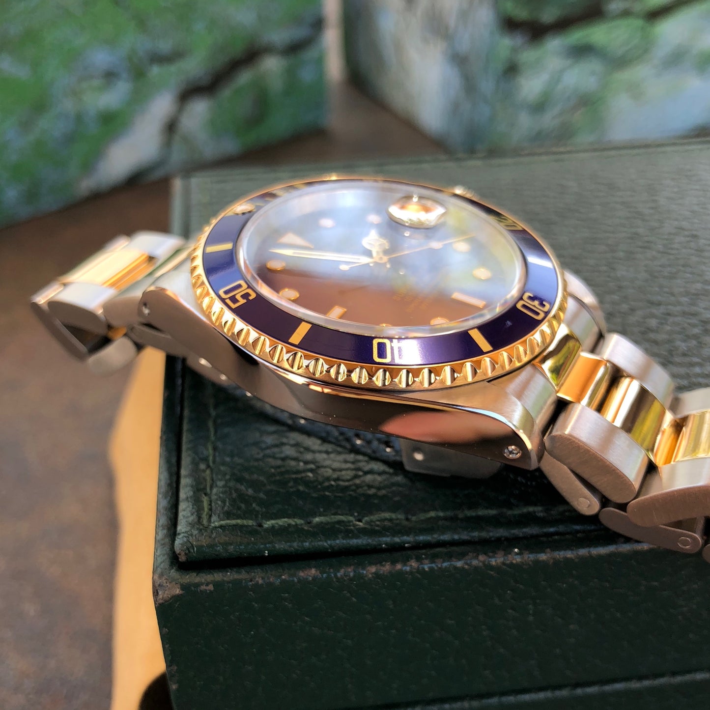 Rolex Submariner 16613 Two Tone Blue Steel 18K Gold Wristwatch Circa 1993 Box & Papers - Hashtag Watch Company