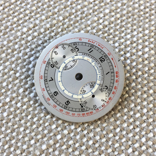 Vintage Abercrombie & Fitch Silver Chronograph 28.55mm Lemrich Suisse Dial - Hashtag Watch Company