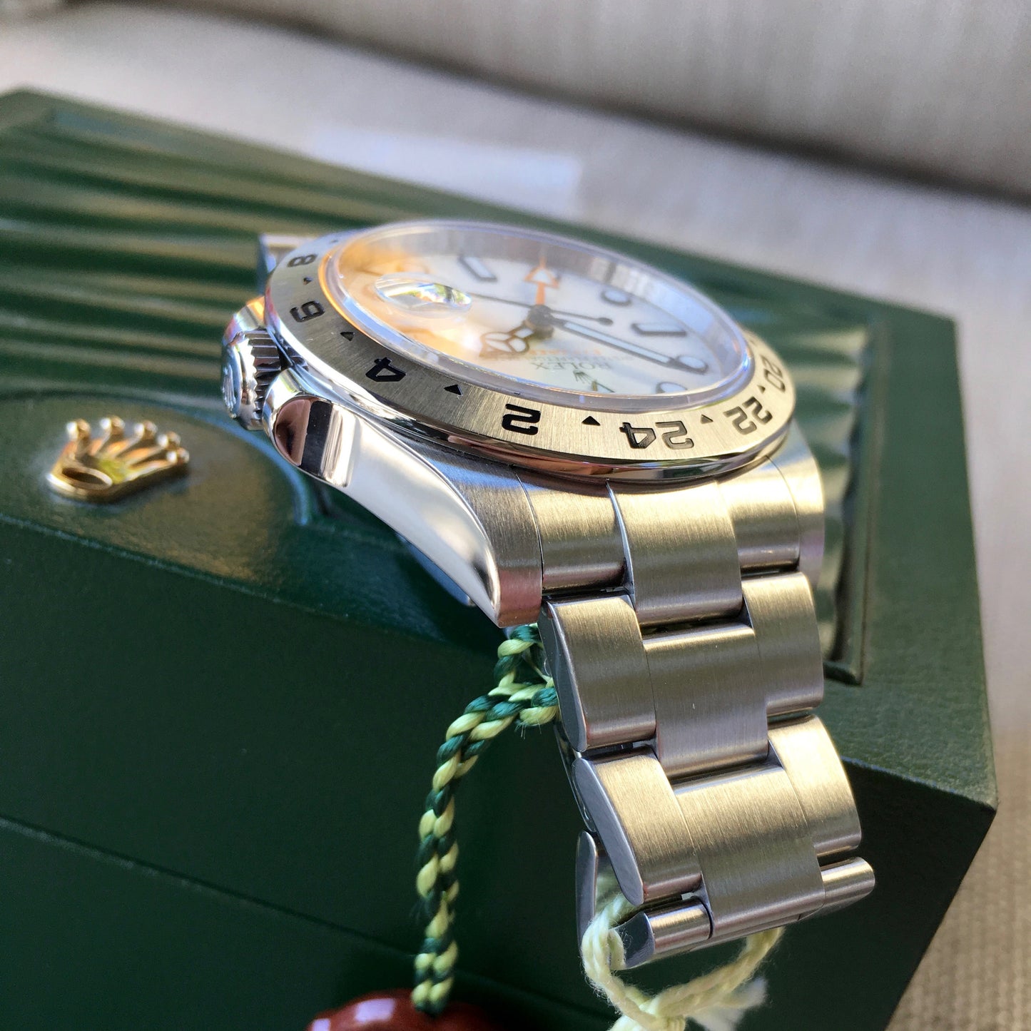 Rolex Explorer II 216570 Steel GMT Random Serial Oyster Wristwatch 2013 Box Papers - Hashtag Watch Company