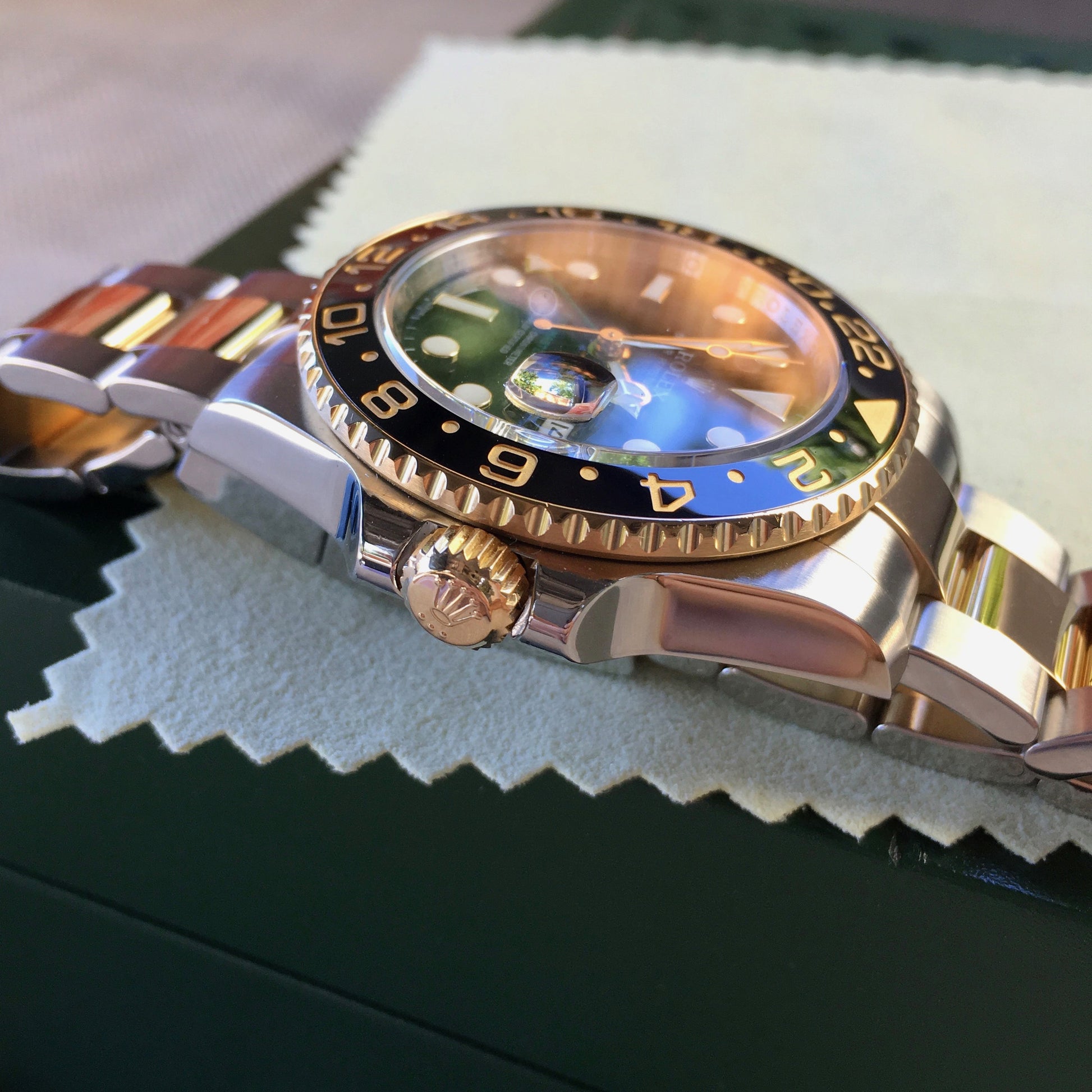 Rolex GMT Master II 116713 Two Tone Steel Gold "V" Serial Watch Box Papers - Hashtag Watch Company