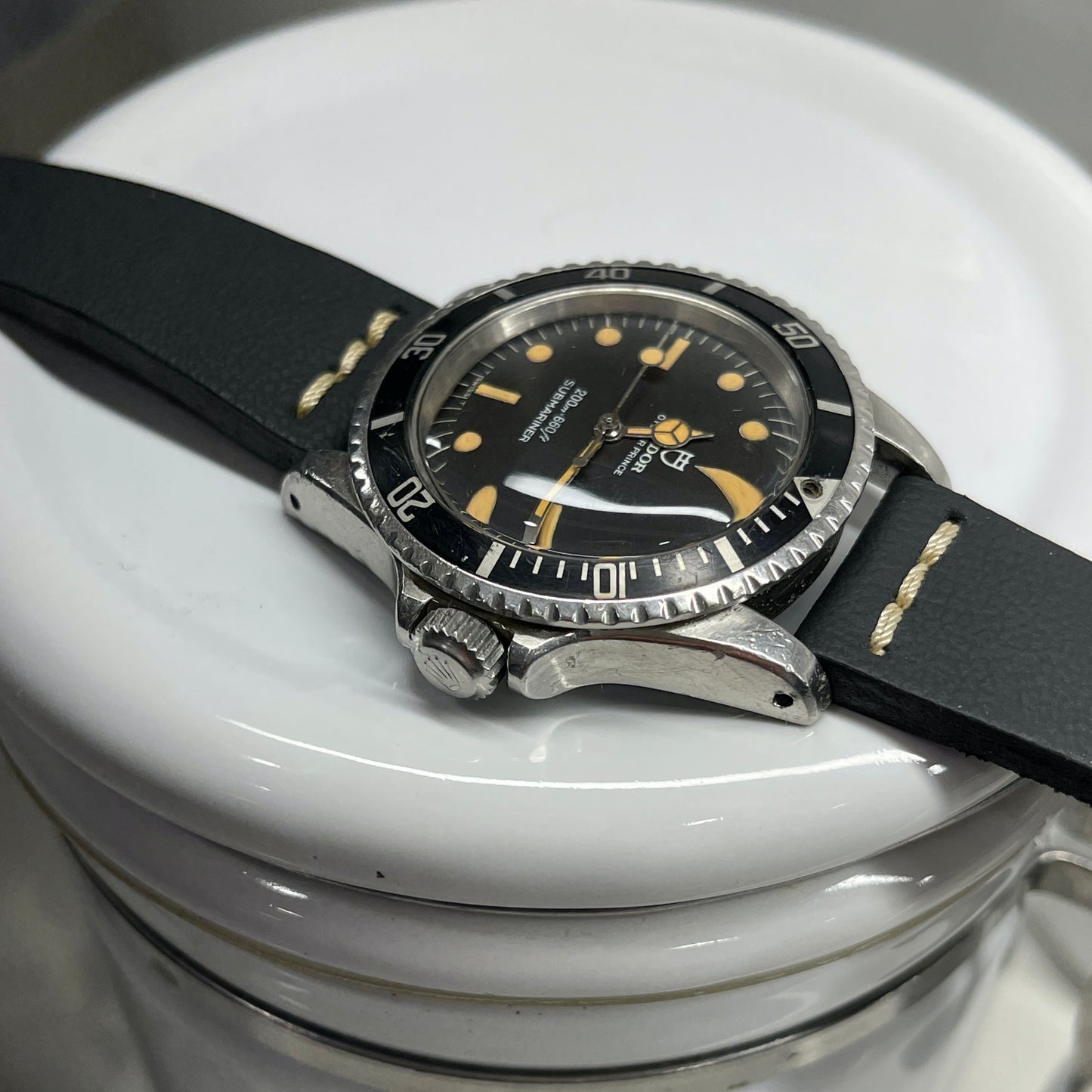 1968 Vintage Tudor Submariner 7016 Oyster Prince Lollipop Automatic Wristwatch - Hashtag Watch Company