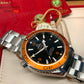 2018 Omega Planet Ocean 600M Seamaster 232.30.42.21.01.002 Steel Co-Axial 42mm Orange Bezel Box Papers - Hashtag Watch Co.