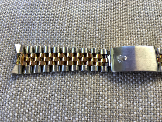 Rolex Jubilee 62523H-18 Two Tone Steel 18K Gold 455 B Ends Bracelet 7.25" - Hashtag Watch Company