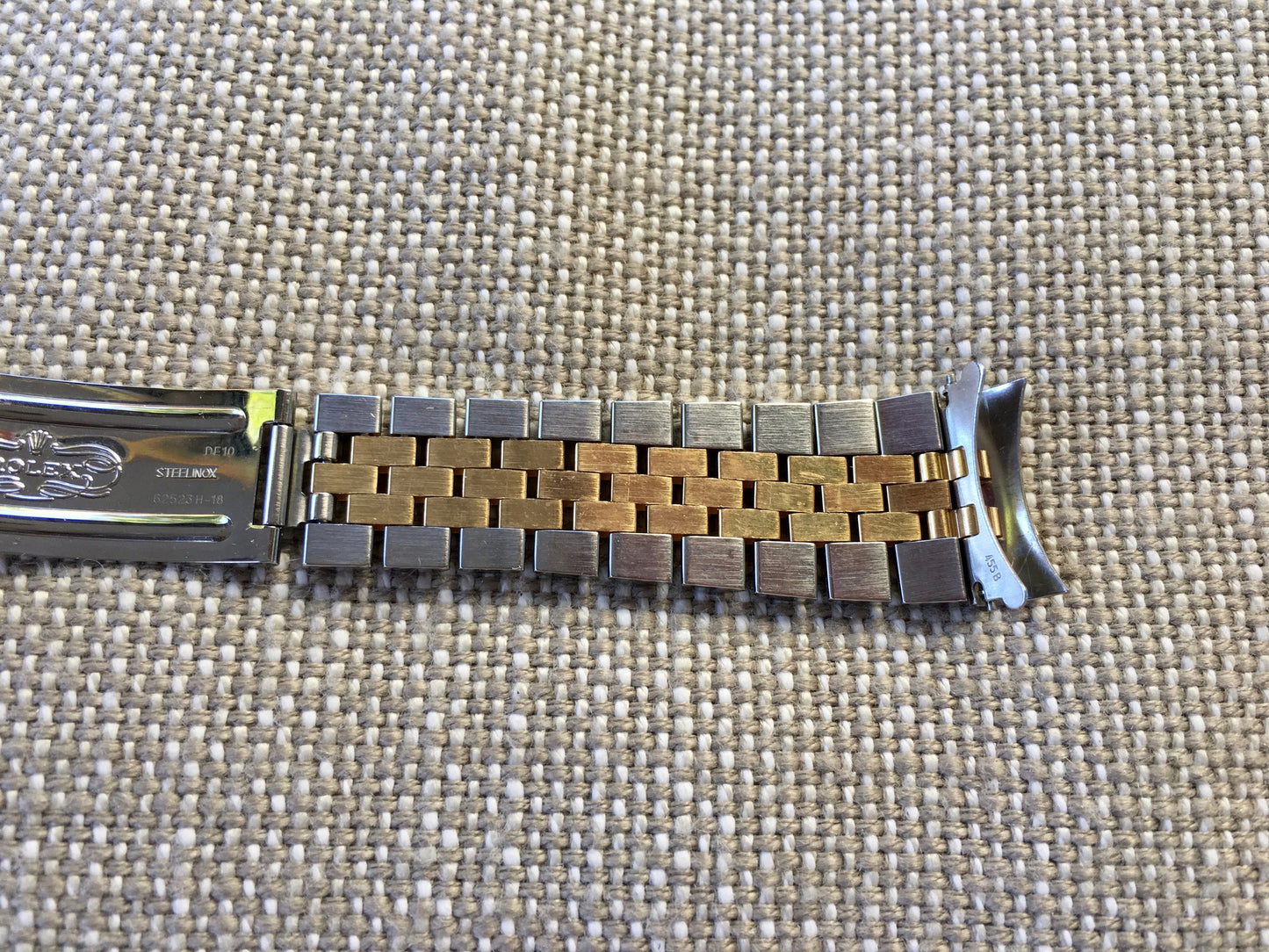 Rolex Jubilee 62523H-18 Two Tone Steel 18K Gold 455 B Ends Bracelet 7.25" - Hashtag Watch Company