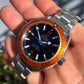 2018 Omega Planet Ocean 600M Seamaster 232.30.42.21.01.002 Steel Co-Axial 42mm Orange Bezel Box Papers - Hashtag Watch Co.