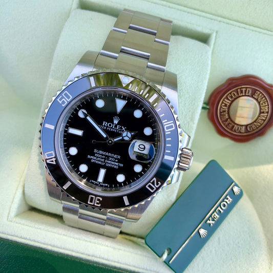 Rolex Submariner Date 116610 LN Stainless Steel Ceramic Wristwatch Box & Papers - Hashtag Watch Company