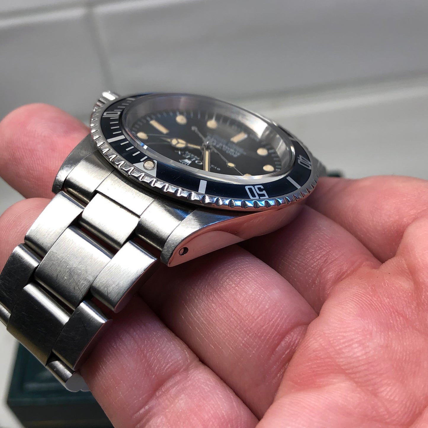 1967 Rolex Submariner 5512 Meters First Steel Wristwatch with Box Papers - Hashtag Watch Company