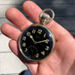 Vintage Rolex WWII Military Black Enamel Radium 15 Jewels 20 Size Chrome Pocket Watch - Hashtag Watch Company