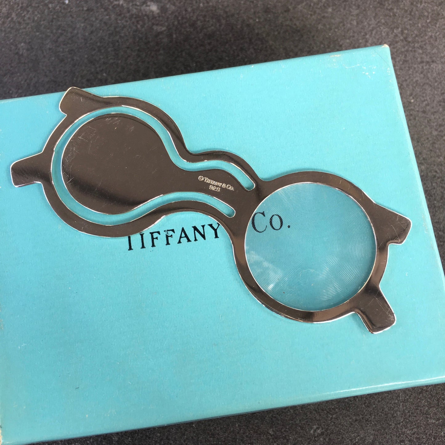 Tiffany & Co. Sterling Silver .925 Spectacles Eyeglasses Bookmark - Hashtag Watch Company