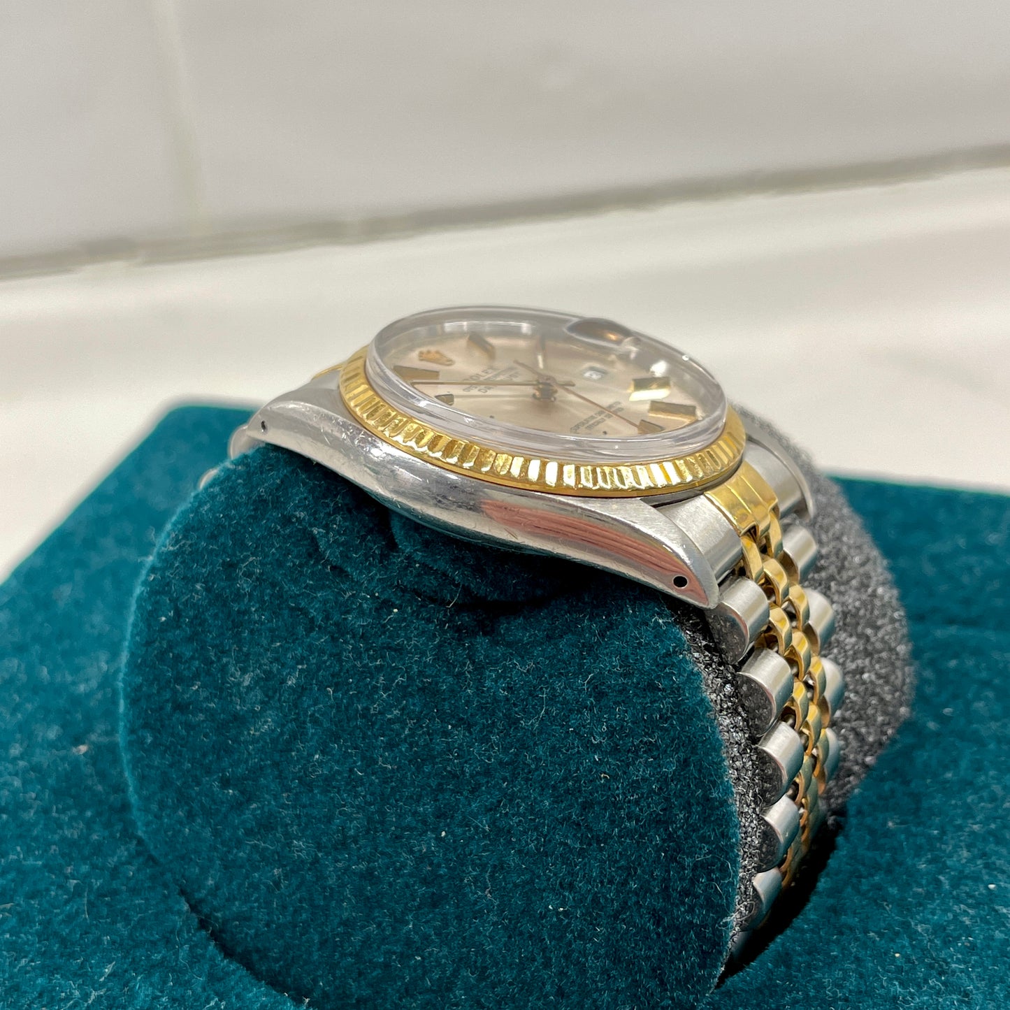1985 Vintage Rolex Datejust 16013 Steel Gold Two Tone Jubilee Cal 3035 Automatic Wristwatch - Hashtag Watch Company