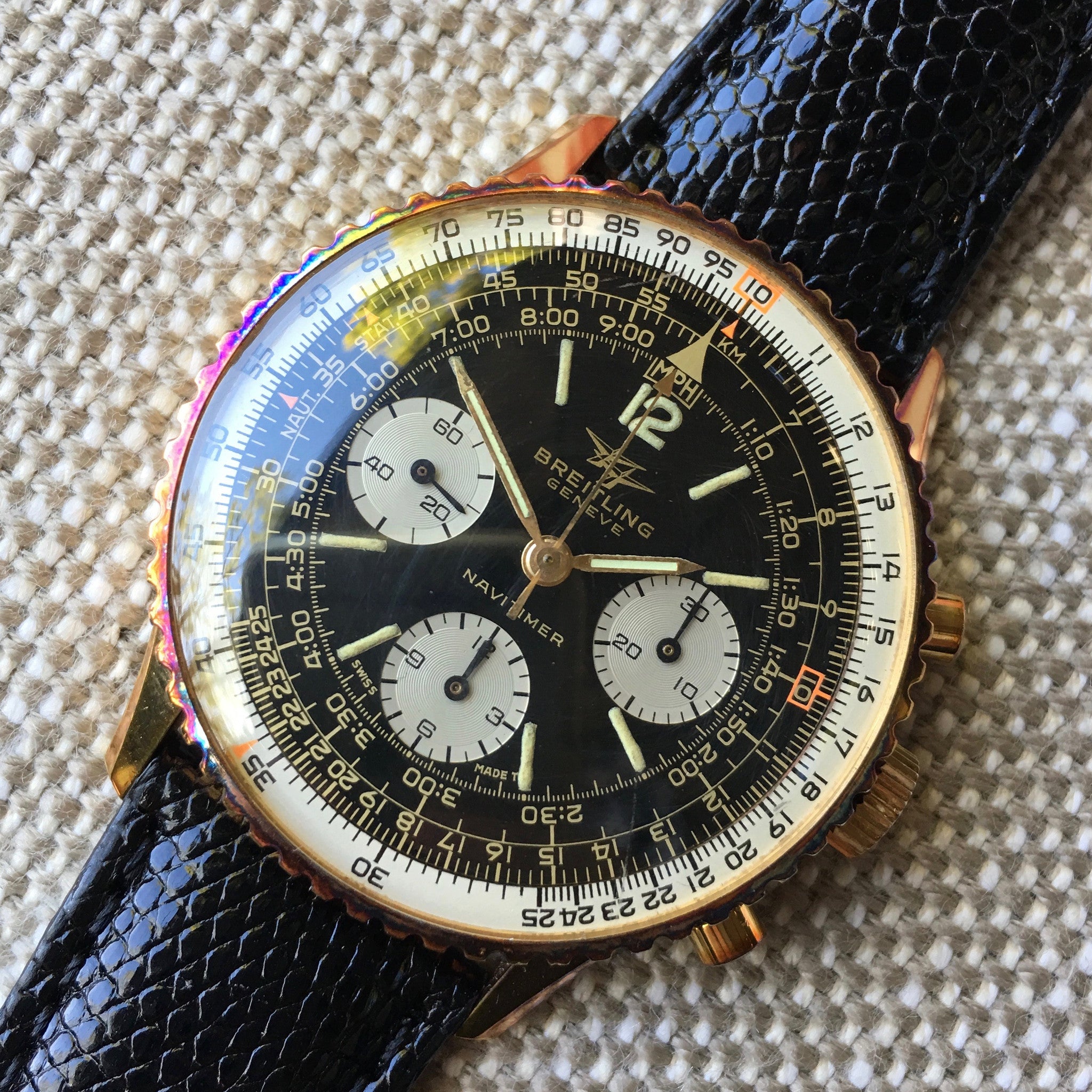 Vintage Breitling Navitimer 806 Gold Filled 