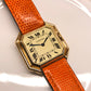 Cartier Ceinture Automatique Jumbo 18K Yellow Gold Paris Leather Vintage 31mm Wristwatch - Hashtag Watch Company