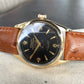 Vintage Rolex Oyster Perpetual 6634 "Golden Egg" Gold Capped Gilt Black Waffle Wristwatch - Hashtag Watch Company