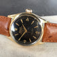 Vintage Rolex Oyster Perpetual 6634 "Golden Egg" Gold Capped Gilt Black Waffle Wristwatch - Hashtag Watch Company