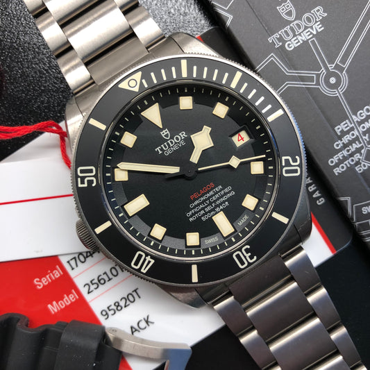 2018 Tudor Pelagos LHD 25610TNL Titanium Automatic 42mm Wristwatch with Box and Papers - Hashtag Watch Company