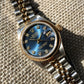 Rolex Ladies Datejust 69173 Two Tone Blue Diamond Dial Steel 18K Wristwatch - Hashtag Watch Company