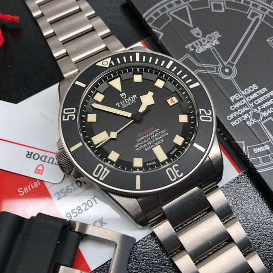 2018 Tudor Pelagos LHD 25610TNL Titanium Automatic 42mm Wristwatch with Box and Papers - Hashtag Watch Company