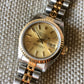 Rolex Ladies Datejust 69173 Two Tone Champagne Stick Dial Steel 18K Wristwatch - Hashtag Watch Company