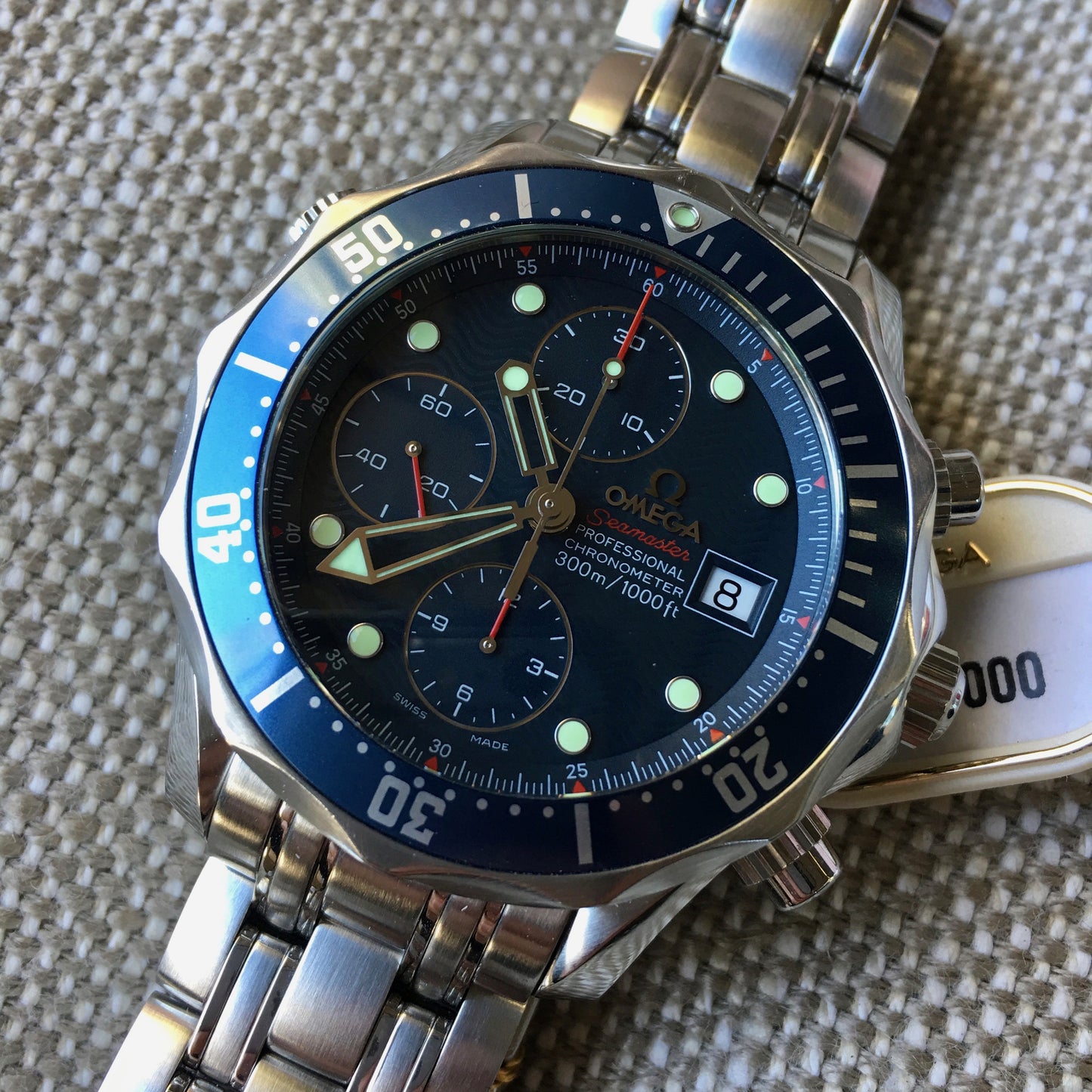 Omega Seamaster 2225.80 Professional Chronograph James Bond Full Set Watch - Hashtag Watch Company