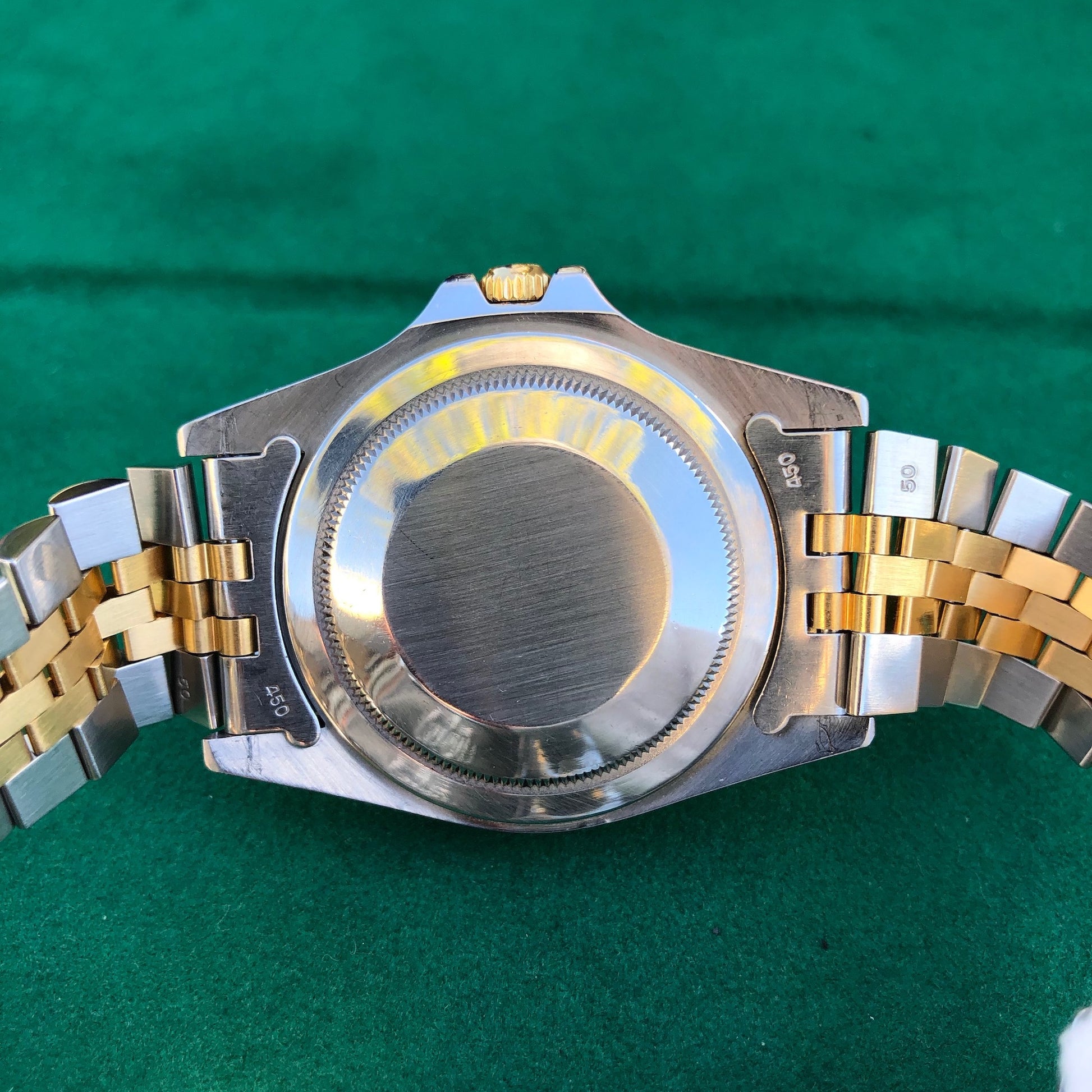 Vintage Rolex GMT MASTER 16753 Root Beer Tiger Eye Nipple Jubilee Bracelet Wristwatch Circa 1981 - Hashtag Watch Company