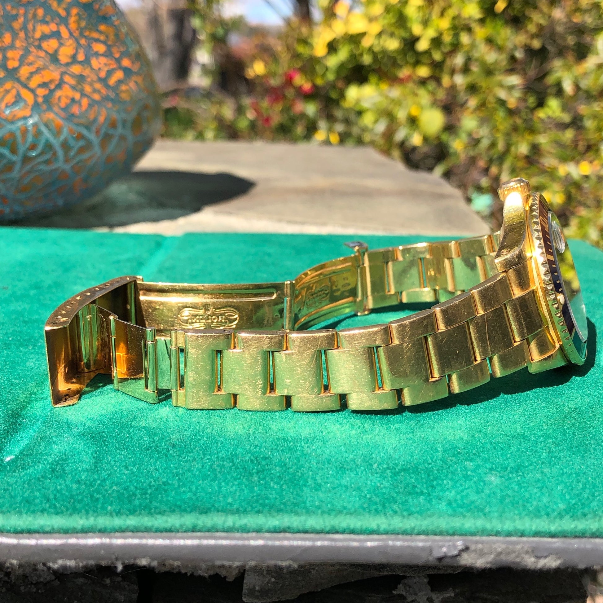 1981 Rolex Submariner 16808 Purple Tropical 18K Yellow Gold