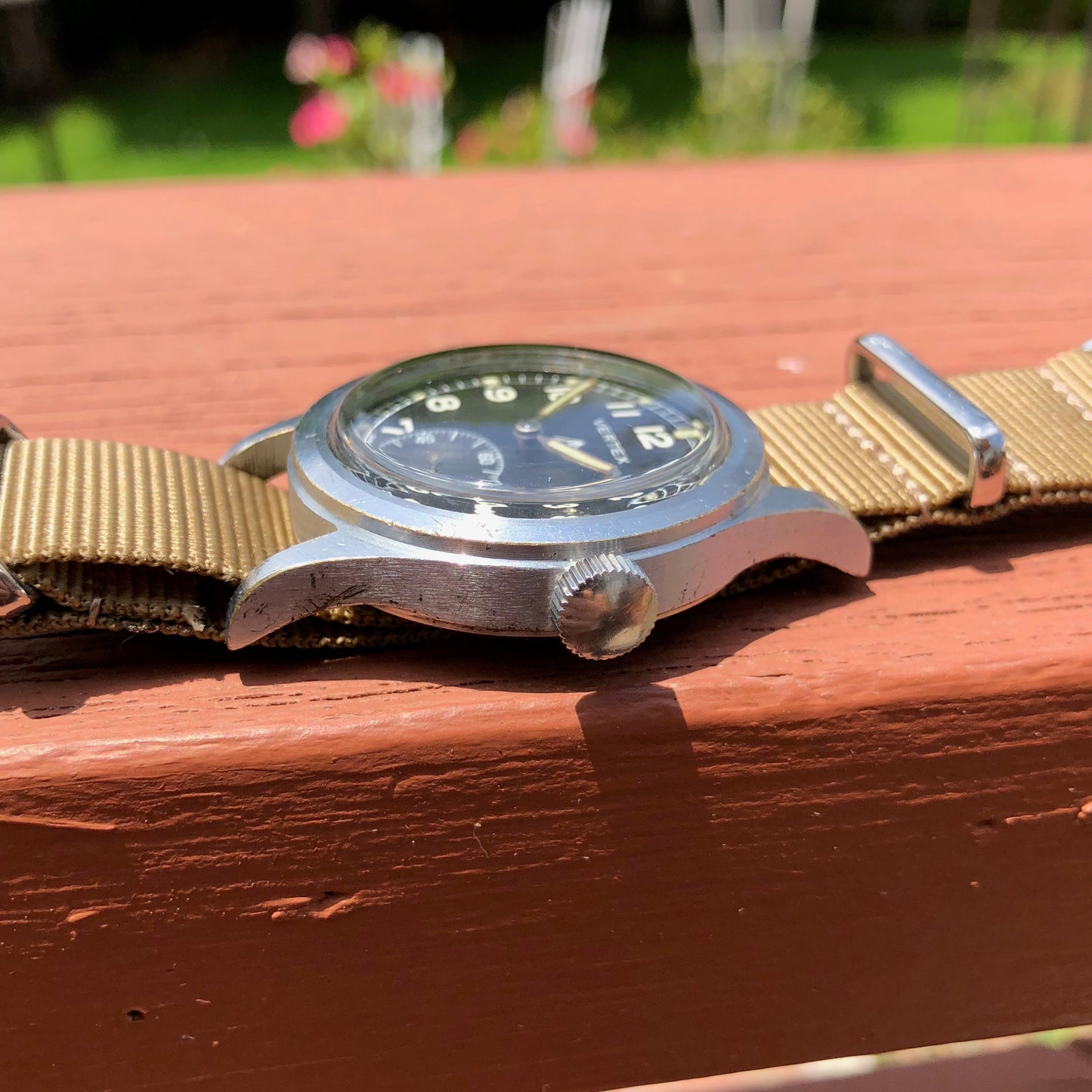 Vintage Vertex WWW Military Dirty Dozen British Military WWII Black Wristwatch - Hashtag Watch Company