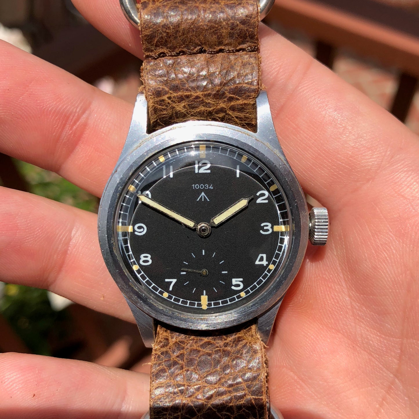 Vintage Record 10034 MoD WWW Military Dirty Dozen WWII Black Wristwatch - Hashtag Watch Company