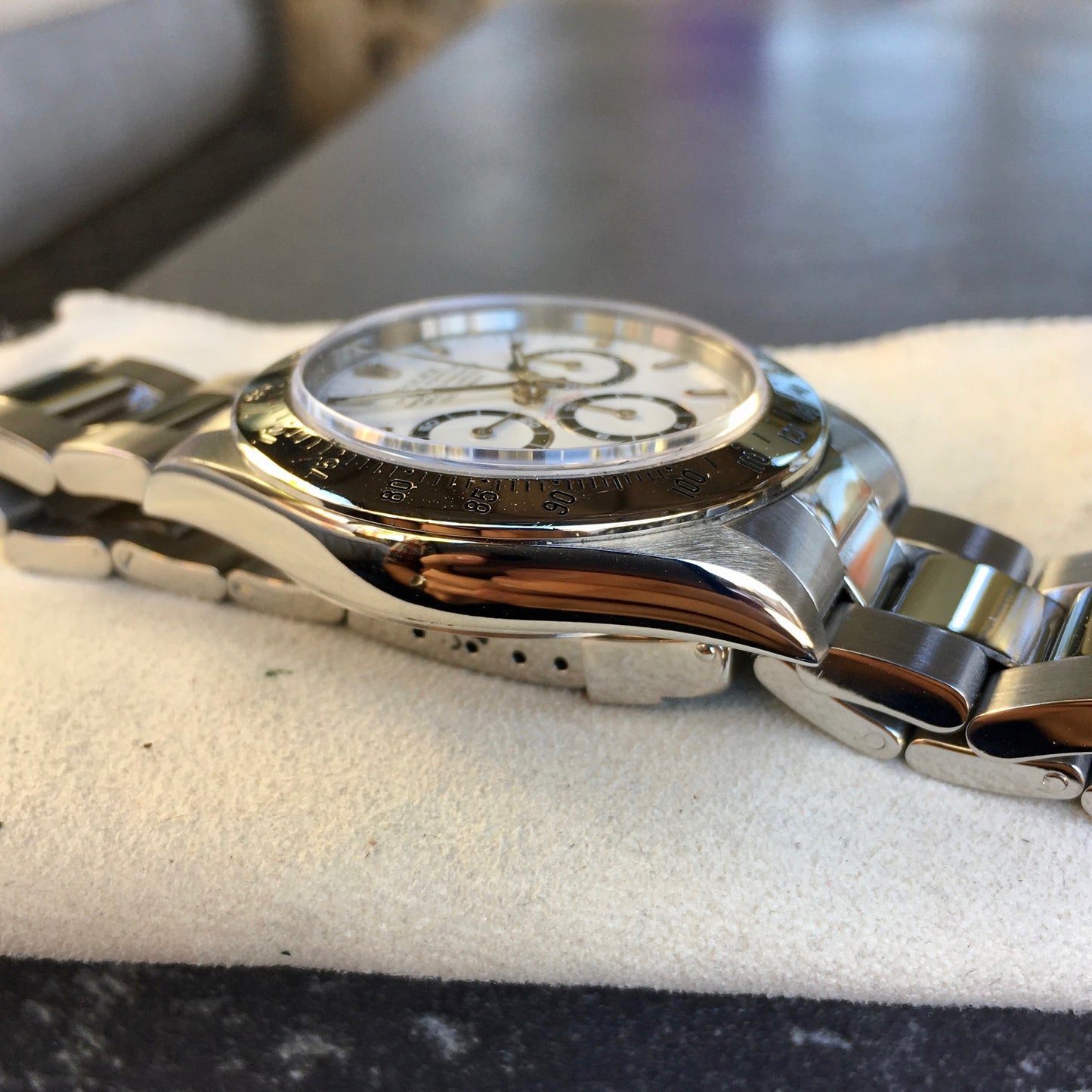 Rolex Daytona 16520 Zenith White Chronograph "U" Serial 1997 Steel Wristwatch - Hashtag Watch Company