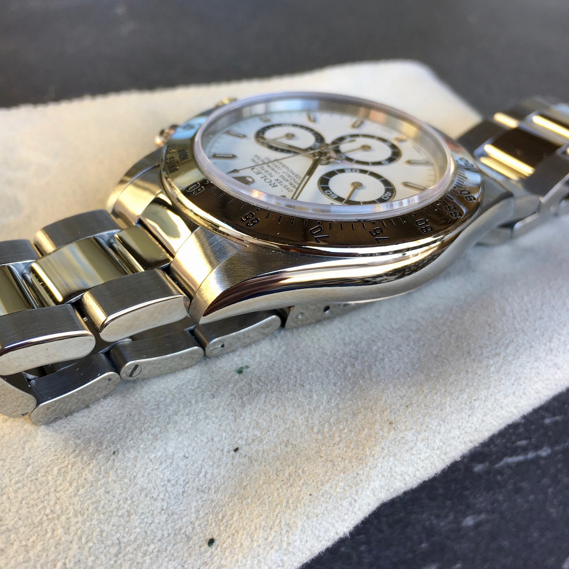 Rolex Daytona 16520 Zenith White Chronograph "U" Serial 1997 Steel Wristwatch - Hashtag Watch Company