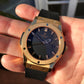 Hublot Classic Fusion 542.PX.1180.RX 18K Rose Gold Rubber 42mm Automatic Wristwatch with Box and Papers - Hashtag Watch Company