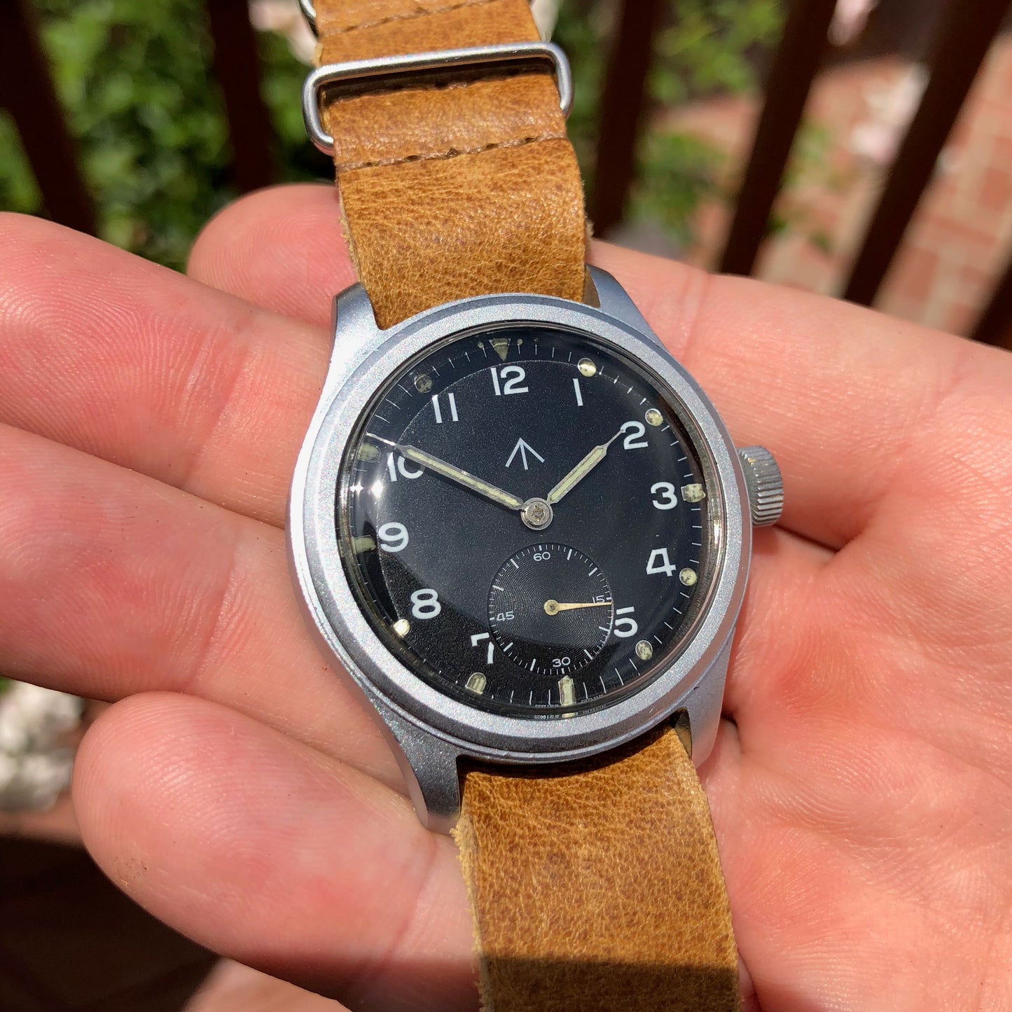 Vintage Timor WWW Military Dirty Dozen Sterile MoD WWII Black Wristwatch - Hashtag Watch Company