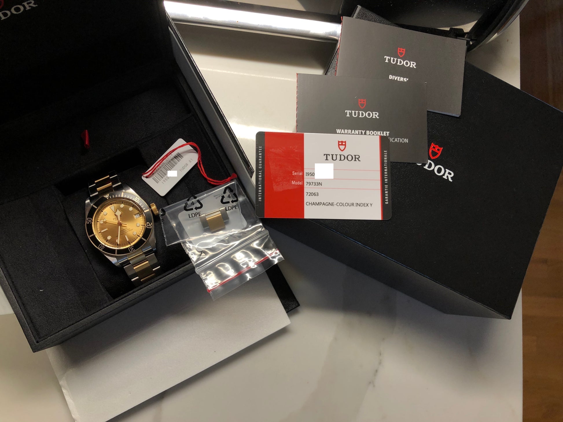 2020 Tudor Heritage Black 79733N Bay Two Tone Steel Gold Automatic 41mm Men's Wristwatch - Hashtag Watch Company