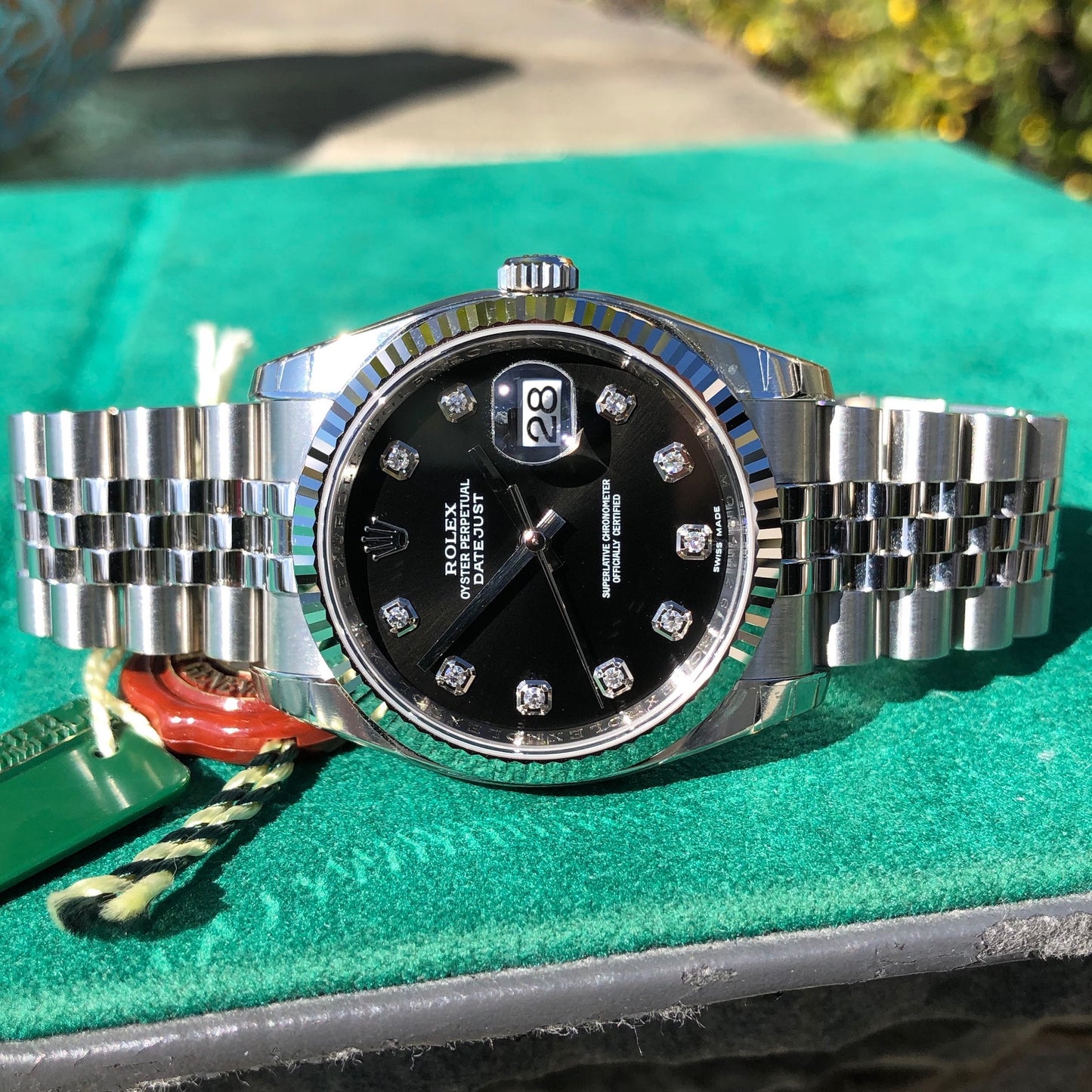 Rolex Datejust 116234 Black Diamond 36mm Jubilee Wristwatch Box & Papers New Unworn - Hashtag Watch Company