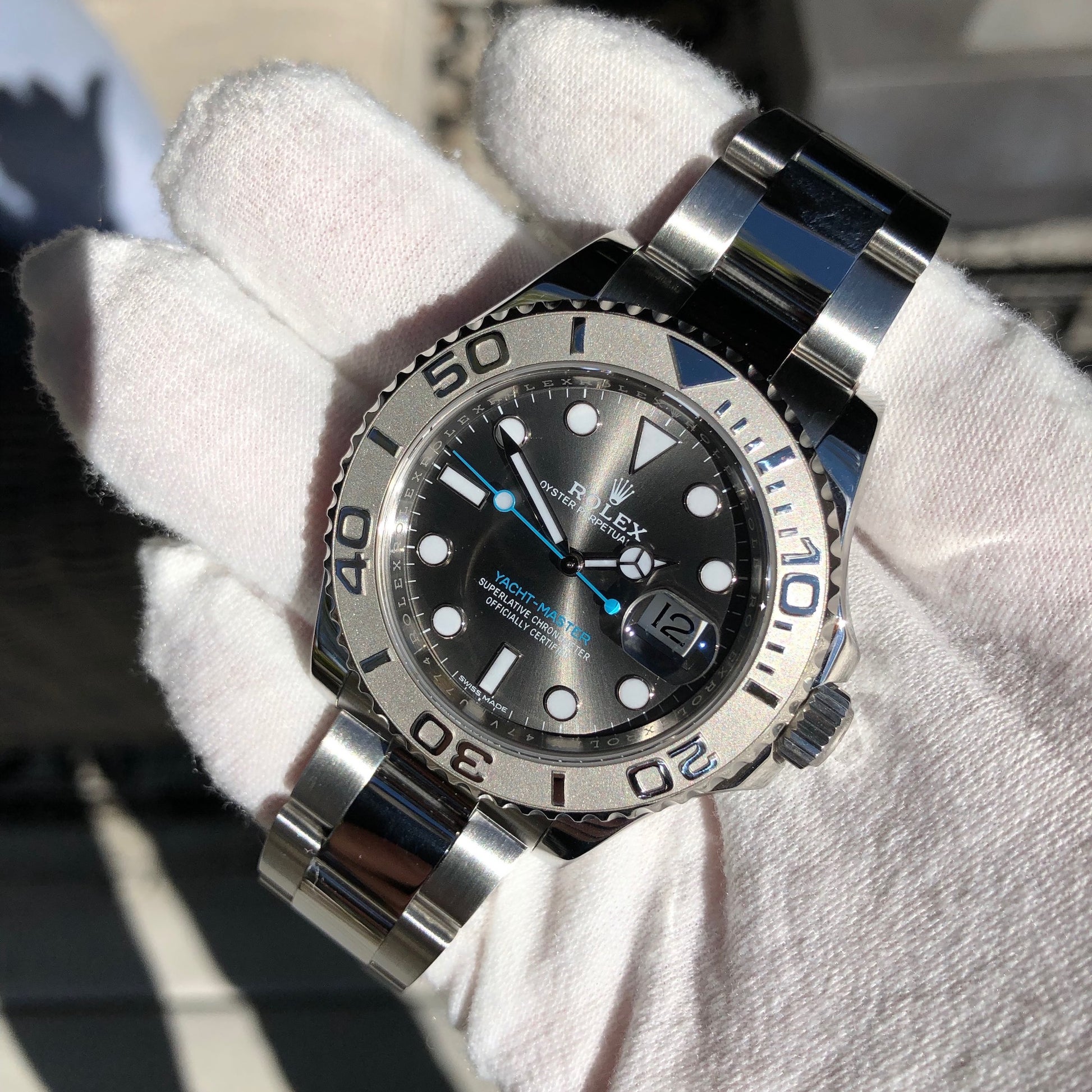 Rolex yacht 2025 master rhodium 40mm