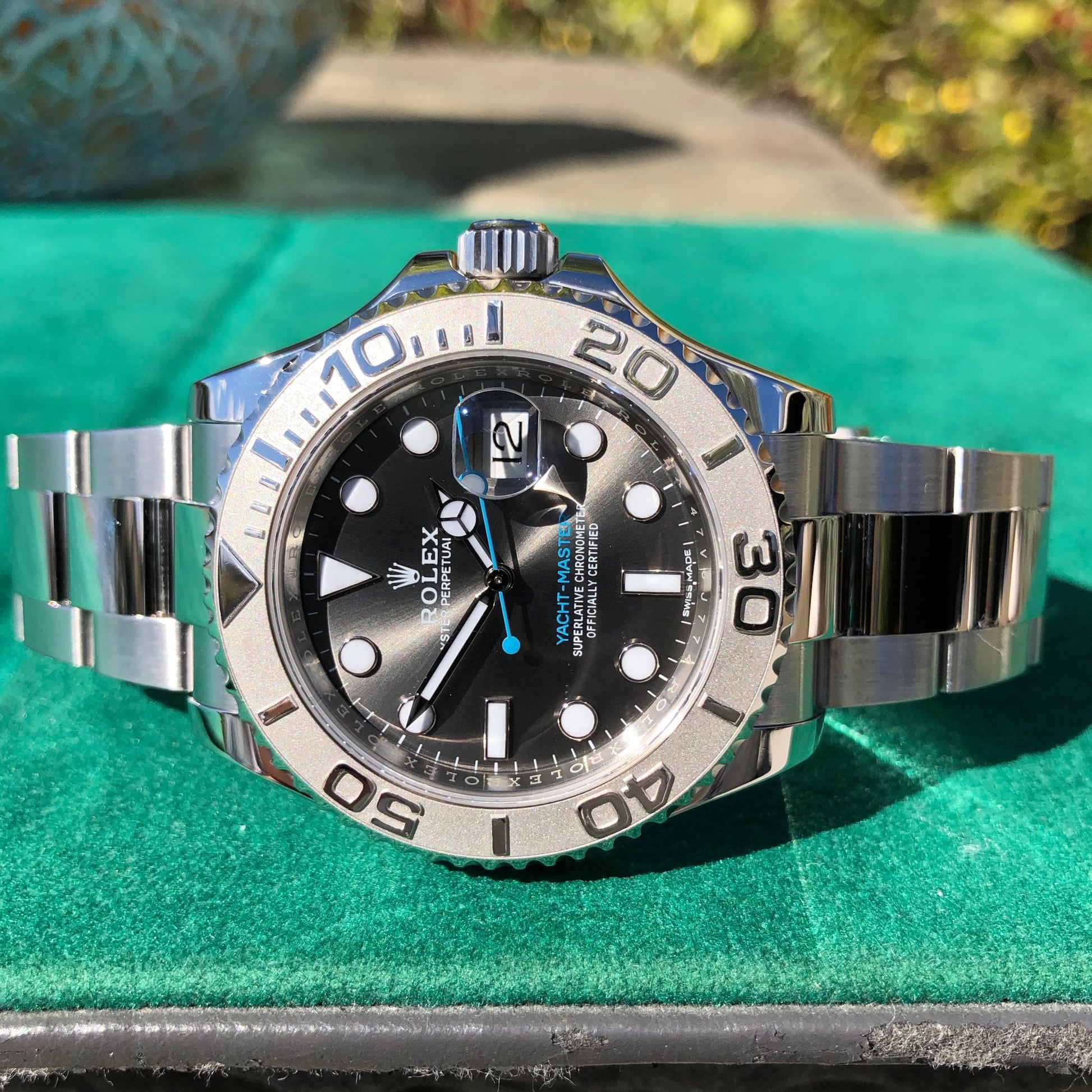 Rolex yacht master rhodium 2025 40mm