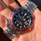 1972 Rolex GMT MASTER 1675 Mk 2 Fat Font Pepsi Wristwatch with RSC Service Card - Hashtag Watch Company