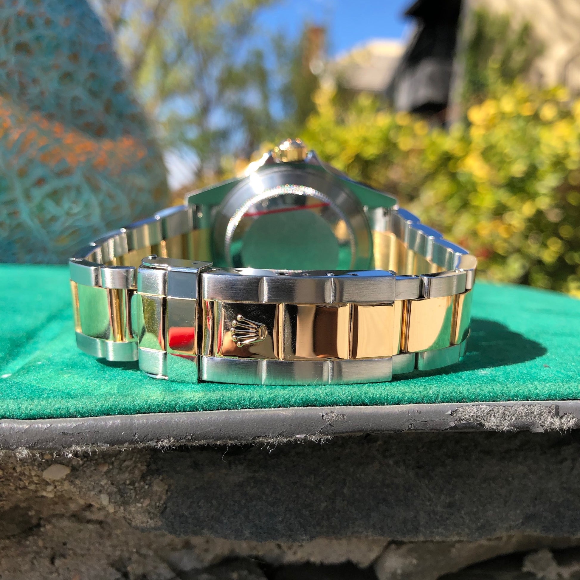 Rolex Submariner Date 16613 Serti Two Tone Stainless Steel Gold Diamond Champange Sapphire Wristwatch Box Papers - Hashtag Watch Company